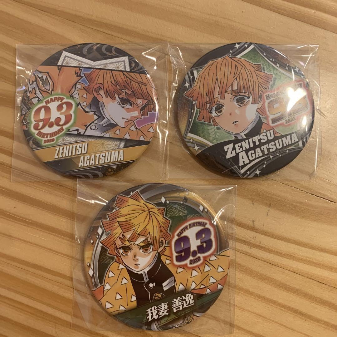 10個】 鬼滅の刃 我妻善逸 バースデー 缶バッジ 2024 ジャンプショップ